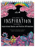 Inspirational Quotes Adult Coloring Book: 50 Positive Affirmations & Hand-Drawn Designs